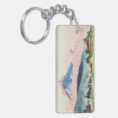 De Fuji van de waterverf Koshu Road in het oosten Sleutelhanger (Voorkant Links)