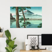 De Fuji van het meer van Kawaguchi door Tsuchiya K Poster (Thuiskantoor)