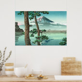 De Fuji van het meer van Kawaguchi door Tsuchiya K Poster (Keuken)