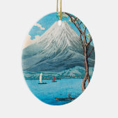De Fuji van het meer van Yamanaka door Hiroaki Tak Keramisch Ornament (Rechts)