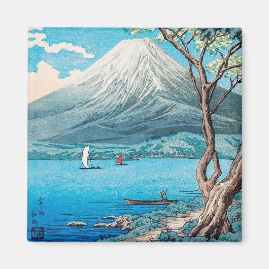 De Fuji van het meer van Yamanaka door Hiroaki Tak Magneet (Voorkant)