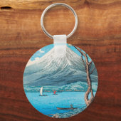 De Fuji van het meer van Yamanaka door Hiroaki Tak Sleutelhanger (Voorkant)