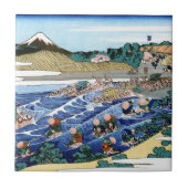 De Fuji van Kanaya op de Tokaido Hokusai Tegeltje (Voorkant)