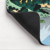 De Fuji weerspiegelt in het meer van Kawaguchi Hok Muismat (Hoek)