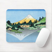 De Fuji weerspiegelt in het meer van Kawaguchi Hok Muismat (Met muis)