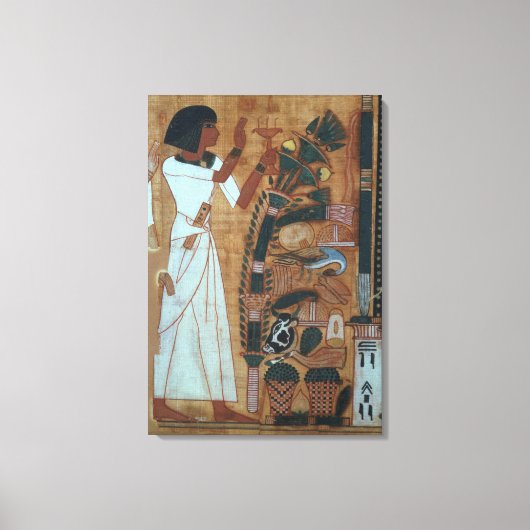 De Fumigatie van Osiris, pagina van het Boek van d Canvas Afdruk (Voorkant)