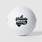 De Funcle Funny Eenvoudige Retro Golfballen (Voorkant)