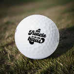 De Funcle Funny Eenvoudige  Retro Golfballen<br><div class="desc">Dit eenvoudige en  ontwerp is samengesteld uit speelse scripttypografie.</div>