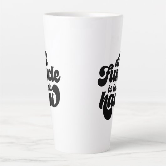 De Funcle Funny Eenvoudige  Retro Latte Mok (Voorkant)