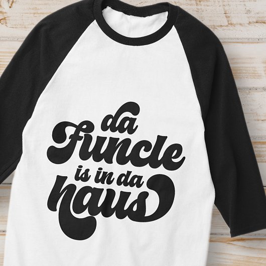 De Funcle Funny Eenvoudige  Retro T-shirt