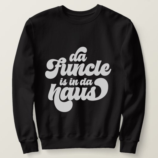 De Funcle Funny Eenvoudige Retro Trui (Design voorkant)
