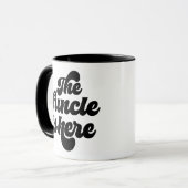 De Funcle Simple Fun  Retro Typografie Mok (Voorkant links)