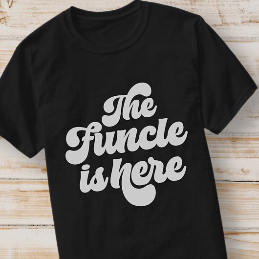 De Funcle Simple Fun  Retro Typografie T-shirt