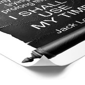 De functie van MAN is om Jack London te leven Poster (Hoek)