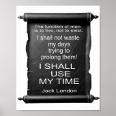 De functie van MAN is om Jack London te leven Poster (Voorkant)