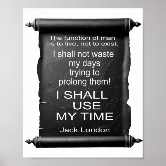 De functie van MAN is om Jack London te leven Poster (Voorkant)