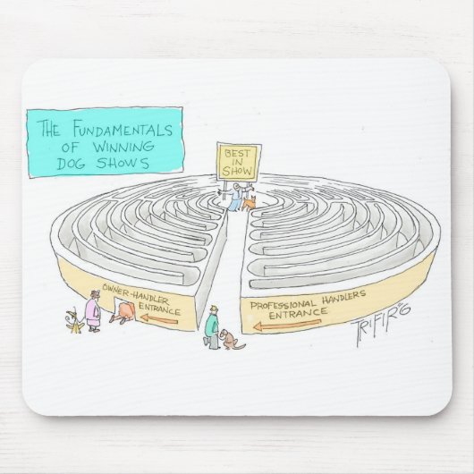 De FUNDAMENTALEN van Dog Shows - MOUSEPAD Muismat (Voorkant)