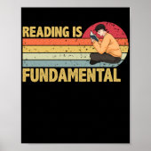 De fundamentele lezing van Geeky Bookworm Poetry Poster (Voorkant)