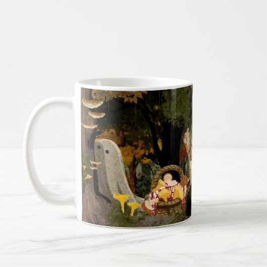 De fungi foeragemieren koffiemok (Links)
