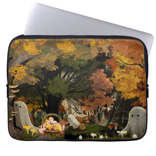 De fungi foeragemieren laptop sleeve (Voorkant)