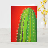 De Funky Cactus Kaart (Gele Bloem)