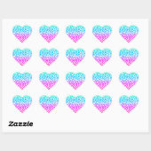 De Funky Leopard Hart Sticker (Vel)