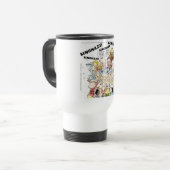 De Funny Benghazi Shuffle Reisbeker (Voorkant links)