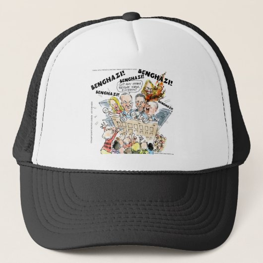 De Funny Benghazi Shuffle Trucker Pet (Voorkant)