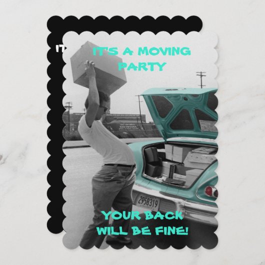 DE FUNNY  BEWART DE DATUM DIE DE KAART VAN DE PART (Voorkant / Achterkant)