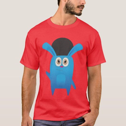 De Funny Bunny (high end) T-shirt (Voorkant)