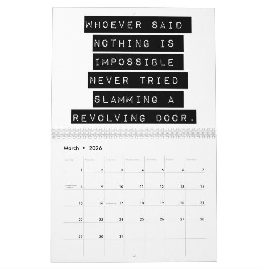 De Funny Gezegde Kalender (Mar 2026)