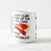 De funny Mug van de voedselketen Koffiemok (Voorkant links)