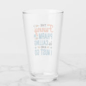 De Funny Pharm roept en ik moet gaan Glas (Achterkant)