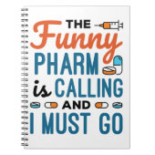 De Funny Pharm roept en ik moet gaan Notitieboek (Voorkant)