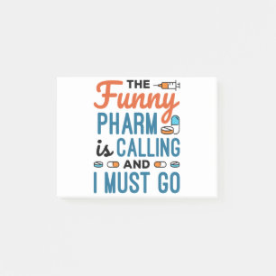 De Funny Pharm roept en ik moet gaan Post-it® Notes