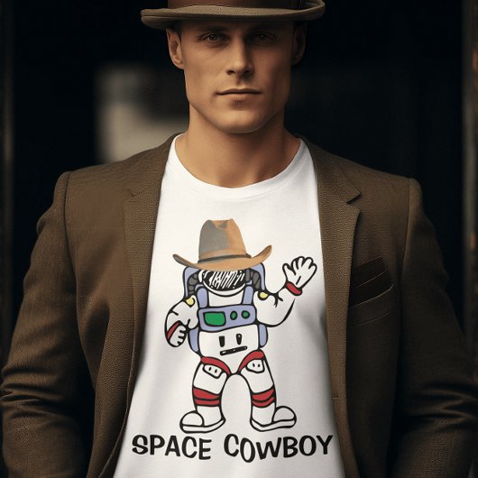DE FUNNY  T-SHIRS VAN DE MANNEN VAN DE COWBOY VAN  T-SHIRT