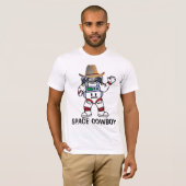 DE FUNNY  T-SHIRS VAN DE MANNEN VAN DE COWBOY VAN  T-SHIRT (Voorkant volledig)