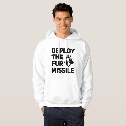 De Fur Missile Malinois Hoodie implementeren (Voorkant volledig)
