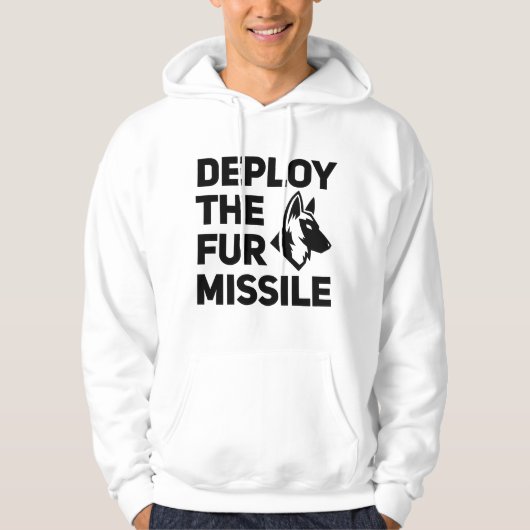 De Fur Missile Malinois Hoodie implementeren (Voorkant)