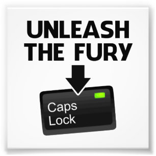 De Furie Petten vergrendelen Foto Afdruk