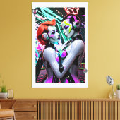 De fusie canvas afdruk (Insitu (Woonkamer))