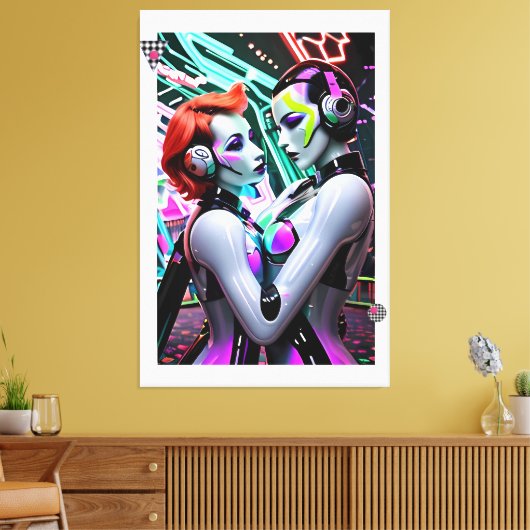 De fusie canvas afdruk (Insitu (Woonkamer))
