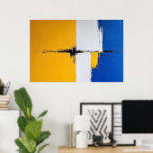 De Fusie van Kleuren Poster (Thuiskantoor)