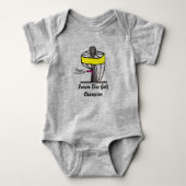 De Future Disk Golf kampioen baby onsie Romper (Voorkant)