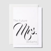 De Future Mrs. Bruidsmeisjesfeest Vellum Uitnodigingen (Offset)