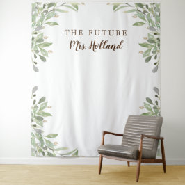 De Future Mrs Greenery Bruidsmeubel banner Wandkleed