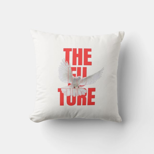 De Future Typography Motiverende Worp Kussen |  (Voorkant)