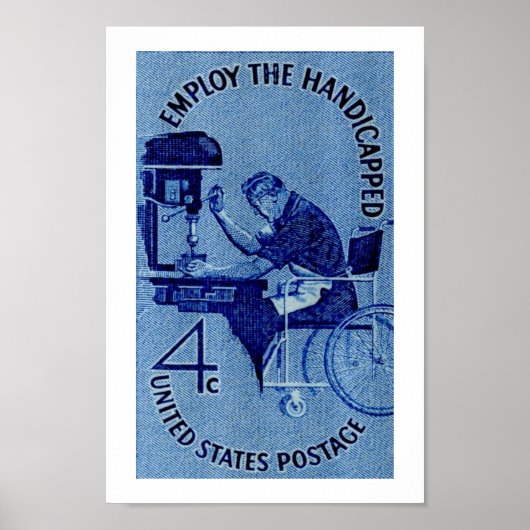 De fysiek gehandicapte poster (Voorkant)