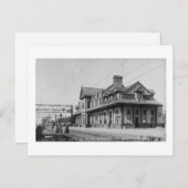 De G.T.R. Railroad Depot - Louis Pesha Briefkaart (Voorkant / Achterkant)
