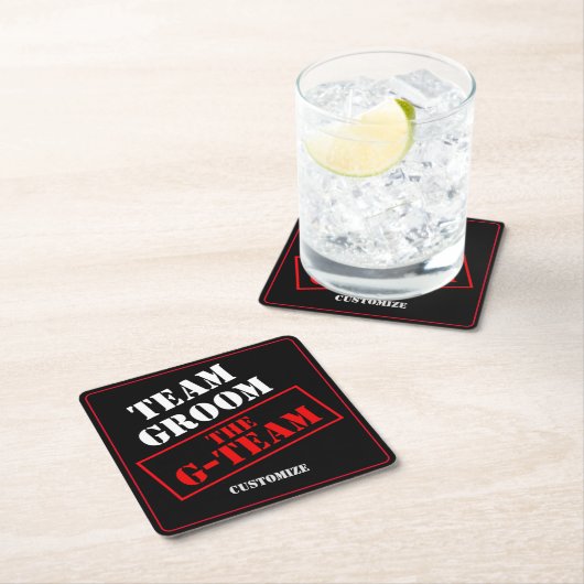 De G-Team Bruidegom Kartonnen Onderzetters (Insitu)